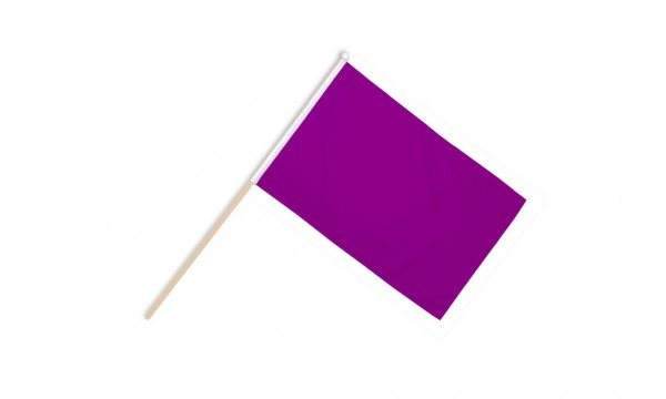 Plain Purple Hand Flags